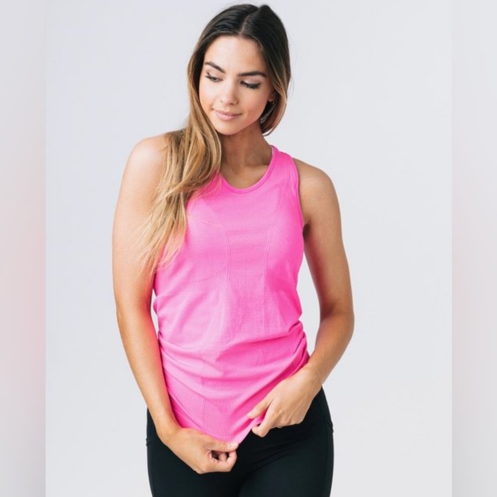 Zyia Hot Pink Copper Charged Tank, EUC, Medium